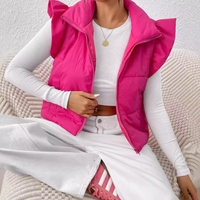 Short Padded Women's Gilet - Romy-Pink-XS-State of Style