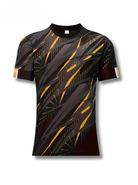 Short-sleeve shirt with striped pattern summer style men's look - Timo (1+1 FREE)-Orange-S-State of Style