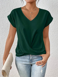 Short-Sleeved Women's T-Shirt – Romy-S-Green-State of Style