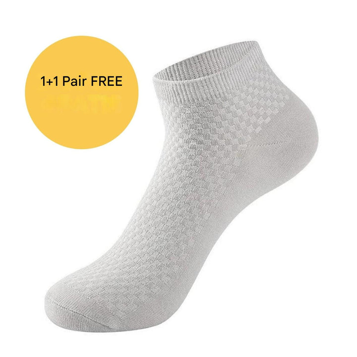 Short Socks - Bamboo Bliss-1x Pair (+1 Free)-Black-5.0 - 7.5-State of Style
