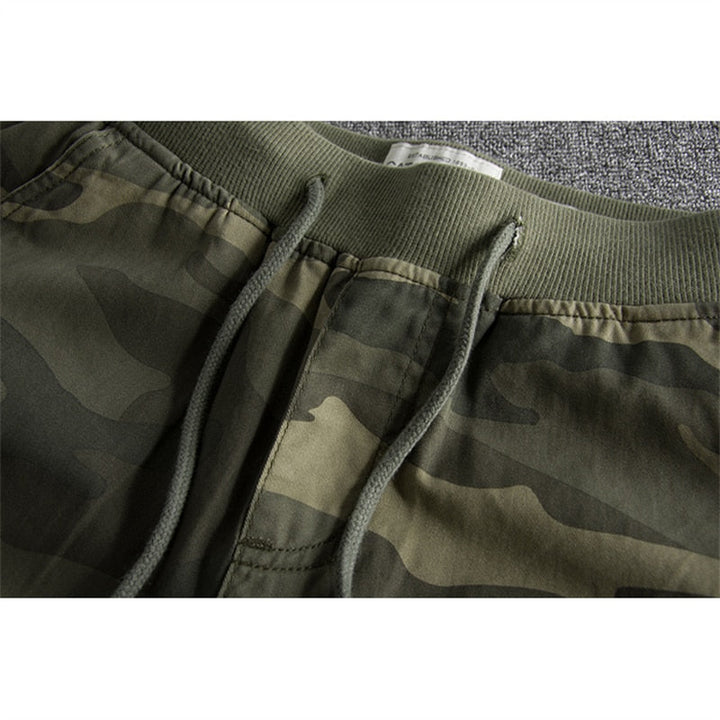 Shorts with Camouflage Print - Ranger-Green Camouflage-S-State of Style