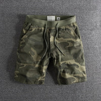 Shorts with Camouflage Print - Ranger-Green Camouflage-S-State of Style