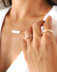 Sienna Double Zirconia Ring-Gold-5-State of Style