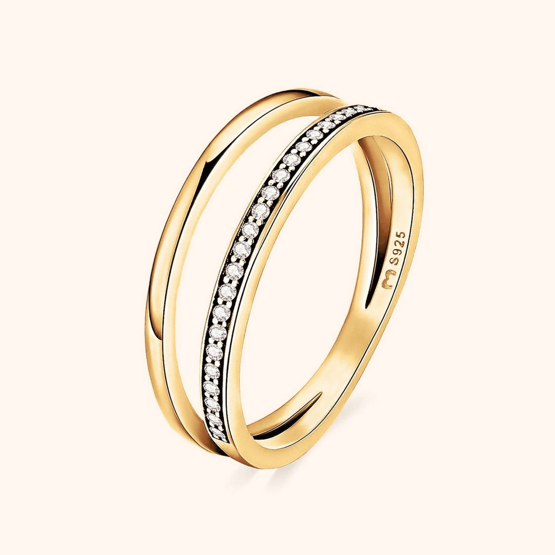 Sienna Double Zirconia Ring-Gold-5-State of Style