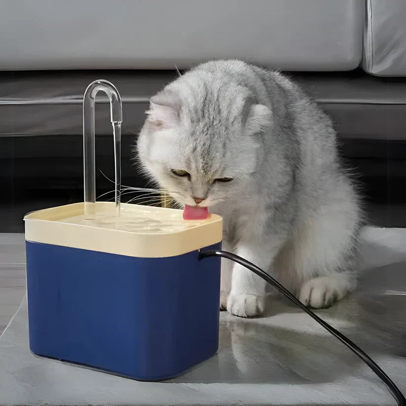 Silent Automatic Water Fountain for Cats - PureFlow-Blue-State of Style