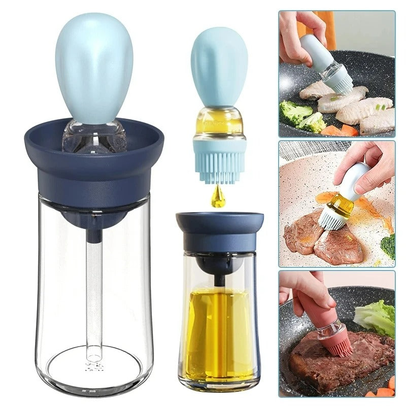 Silicone Oil Bottle with Brush Head - OilBuddy-Blue-State of Style