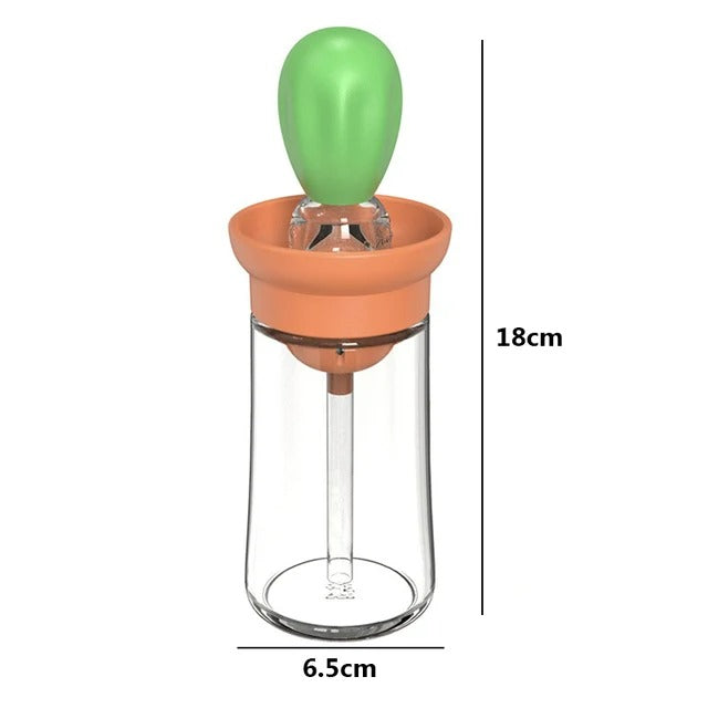 Silicone Oil Bottle with Brush Head - OilBuddy-Green-State of Style