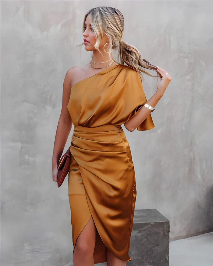 Silk Evening Dress - Seraphina-Blue-XS-State of Style