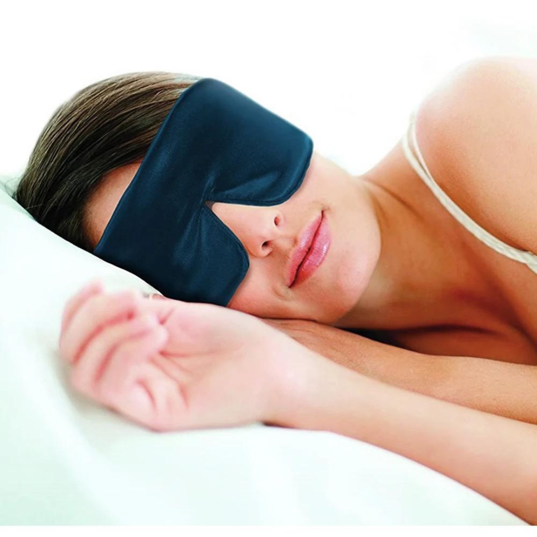 SilkDream Luxe Sleep Mask-Blue-State of Style