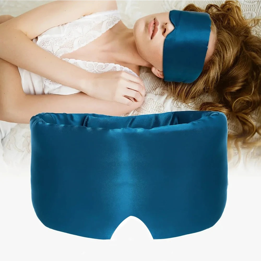 SilkDream Luxe Sleep Mask-Blue-State of Style