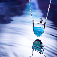 Silver Agate Pendant Necklace | Elegant Women's Jewellery-State of Style