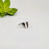 Silver Angel Wing Ring | Elegant Statement Jewellery-State of Style