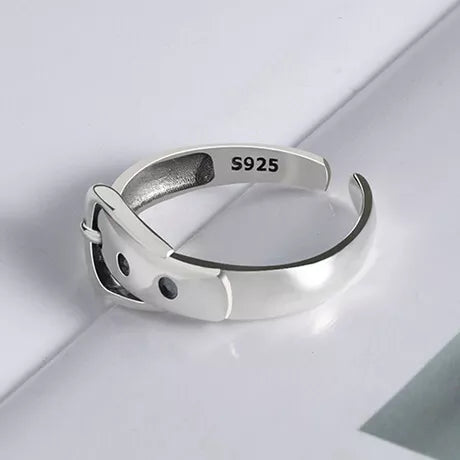 Silver Belt Ring | Sterling Silver Jewellery-State of Style