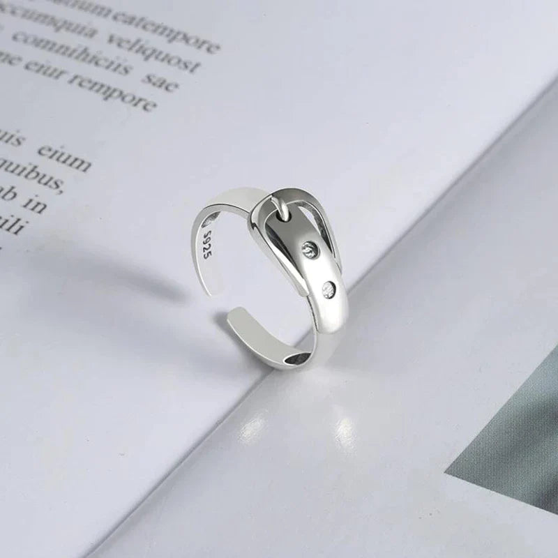 Silver Belt Ring | Sterling Silver Jewellery-State of Style