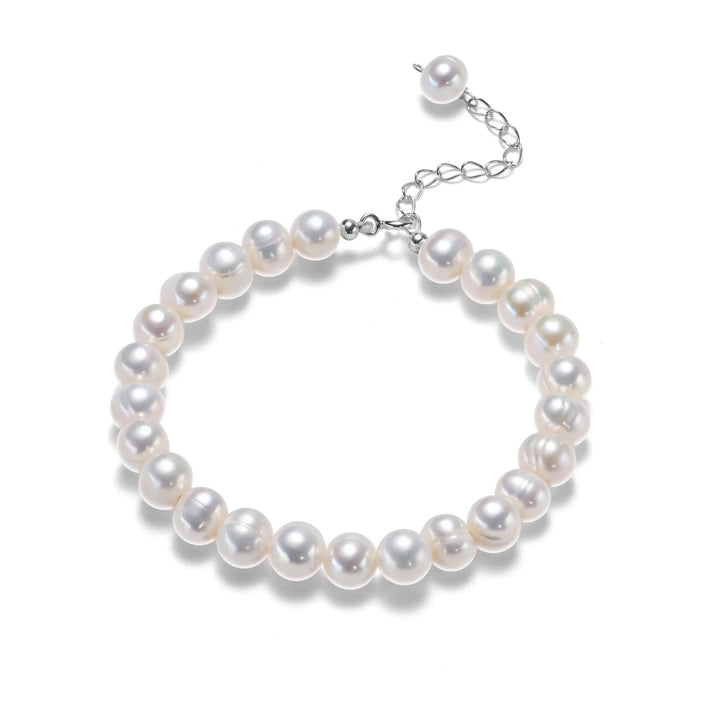 Silver Bracelet with Freshwater Pearls | Timeless Charm Collection-State of Style