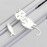 Silver Climbing Cat Earrings - Luna-State of Style