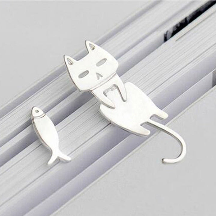 Silver Climbing Cat Earrings - Luna-State of Style