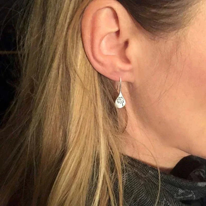 Silver Dandelion Earrings - Amira-State of Style
