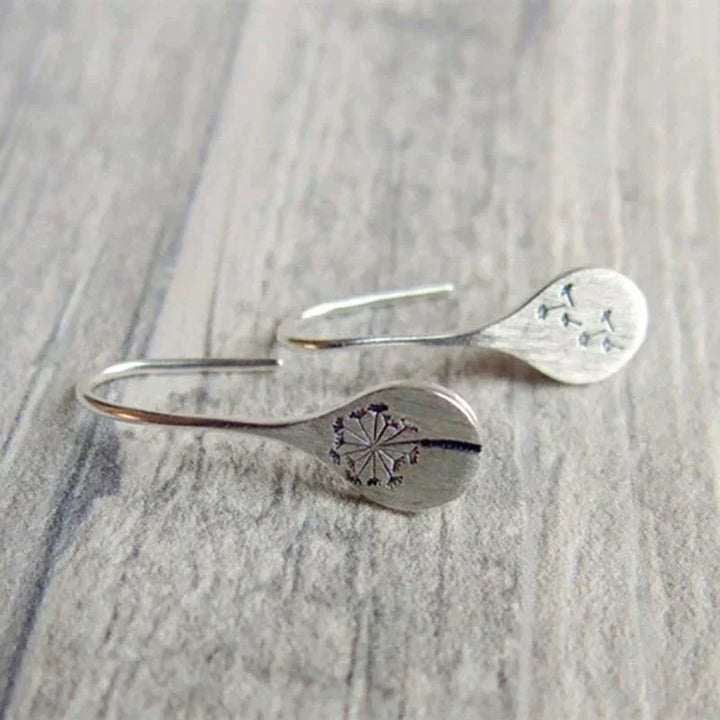 Silver Dandelion Earrings - Amira-State of Style
