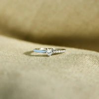 Silver Enamel Ring | Choose Peace Design-Blue-State of Style