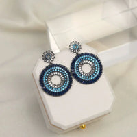 Silver Evil Eye Earrings - Layla-State of Style