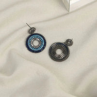 Silver Evil Eye Earrings - Layla-State of Style