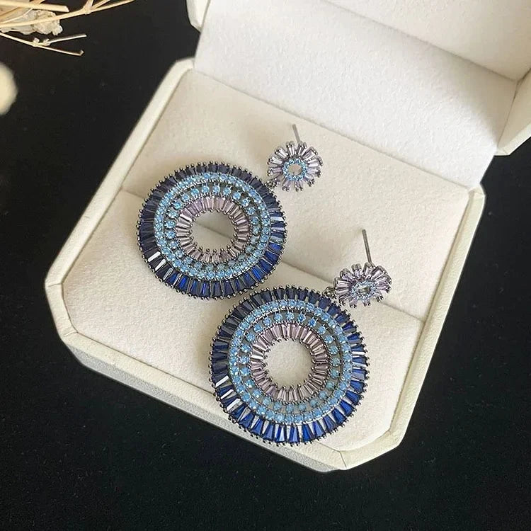 Silver Evil Eye Earrings - Layla-State of Style