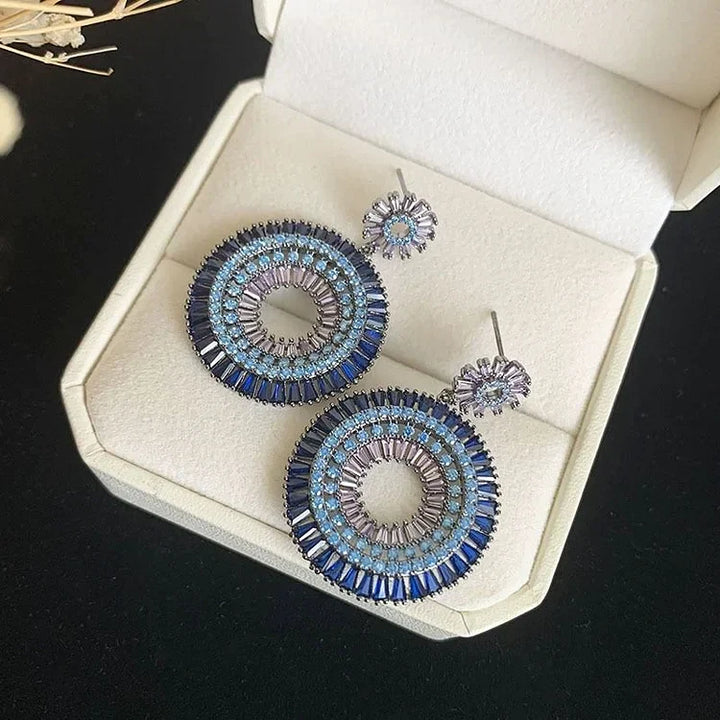 Silver Evil Eye Earrings - Layla-State of Style