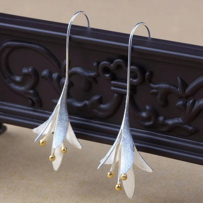 Silver Flower Earrings - Arlena-State of Style