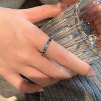 Silver Flower Stone Ring | Elegant Floral Design-State of Style