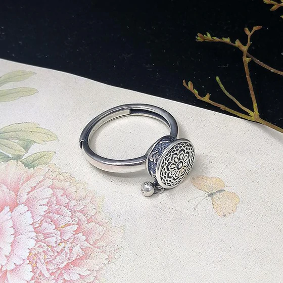 Silver Mantra Ring | Inspirational Statement Jewellery | Elegant and Stylish-State of Style