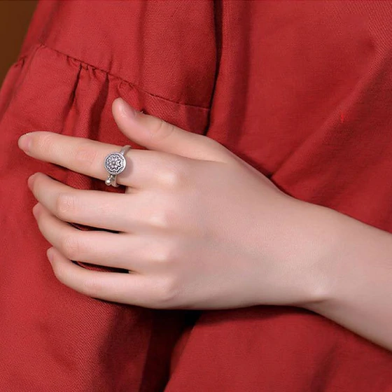 Silver Mantra Ring | Inspirational Statement Jewellery | Elegant and Stylish-State of Style
