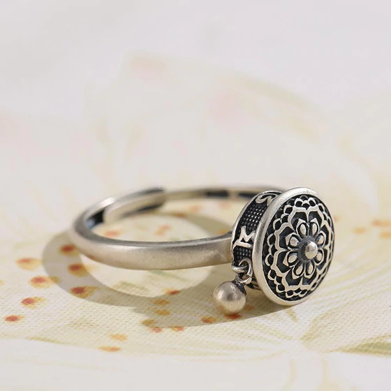 Silver Mantra Ring | Inspirational Statement Jewellery | Elegant and Stylish-State of Style