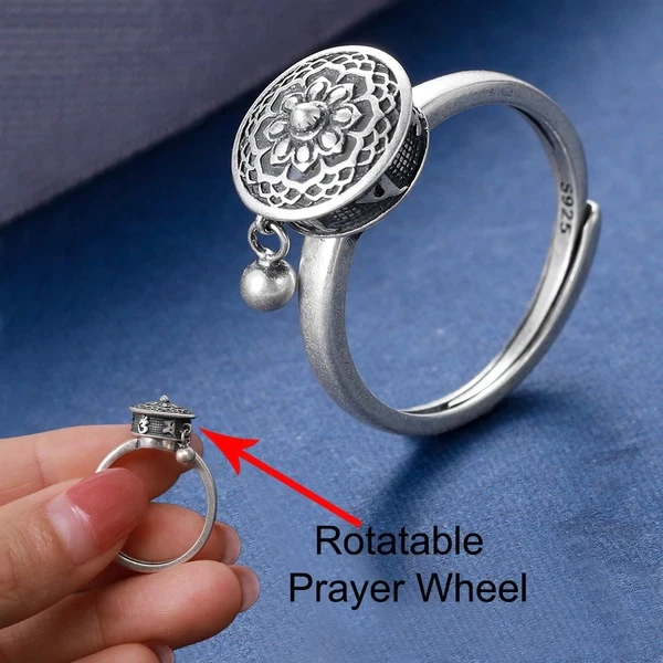 Silver Mantra Ring | Inspirational Statement Jewellery | Elegant and Stylish-State of Style