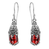 Silver Mythical Creature Earrings - Aelora-White-State of Style