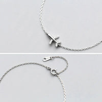 Silver Plane Bracelet | Charm for Adventurous Spirit-State of Style