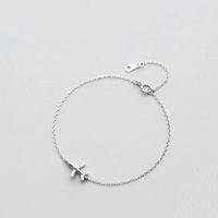 Silver Plane Bracelet | Charm for Adventurous Spirit-State of Style