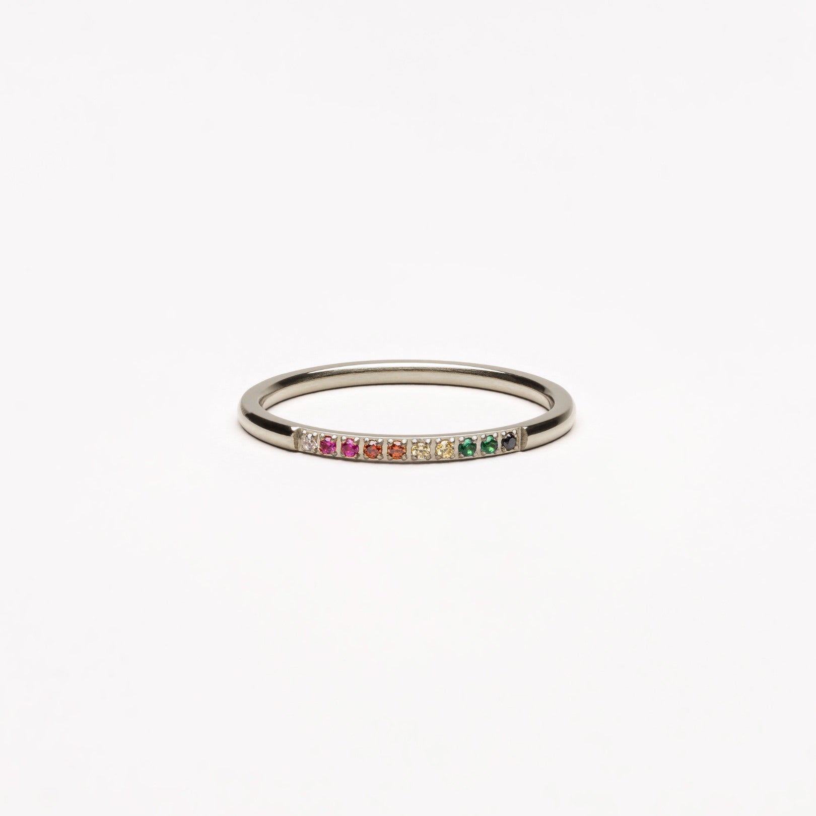 Golden Ring with Coloured Stones - Solene