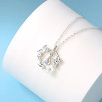 SILVER SEASHELL FLOWER HEART NECKLACE-State of Style