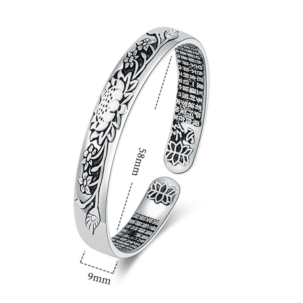 Silver Serenity Lotus Bracelet | Tranquility Accessory-State of Style