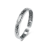 Silver Serenity Lotus Bracelet | Tranquility Accessory-State of Style