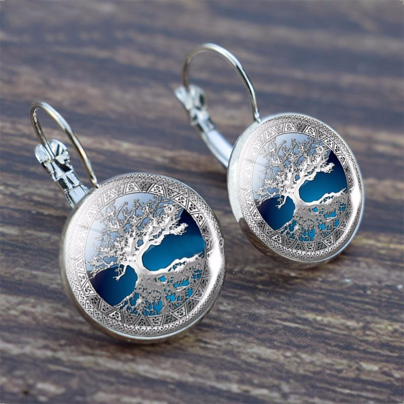 Silver Tree of Life Earrings - Mira-State of Style
