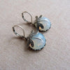 Elegant Dragonfly Moonstone Drop Earrings