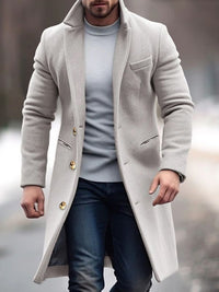 Men's wool blend jacket for autumn & winter - Adrian