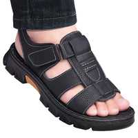 Simon - Orthopedische Zwarte Comfort Sandalen-Zwart-38-State of Style