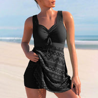 Simone – Two-Piece Lace Tankini Set with High-Waisted Bottoms-Black-M-State of Style