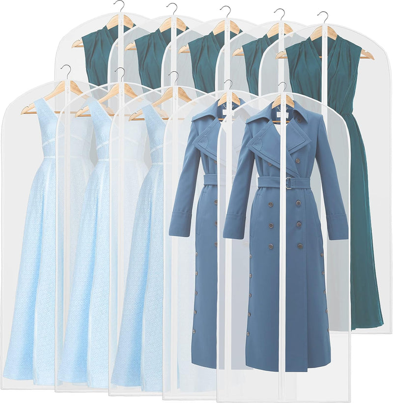 Clear Full-Length Garment Covers – 10-Pack Suit & Dress Storage Bags (Buy 1, Get 1 FREE)