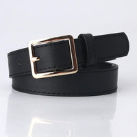 Simple Metal Buckle Belt | Sleek & Versatile-Black 2-State of Style