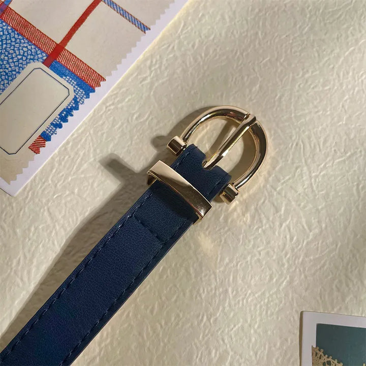 Simple Metal Buckle Belt | Sleek & Versatile-Black-State of Style