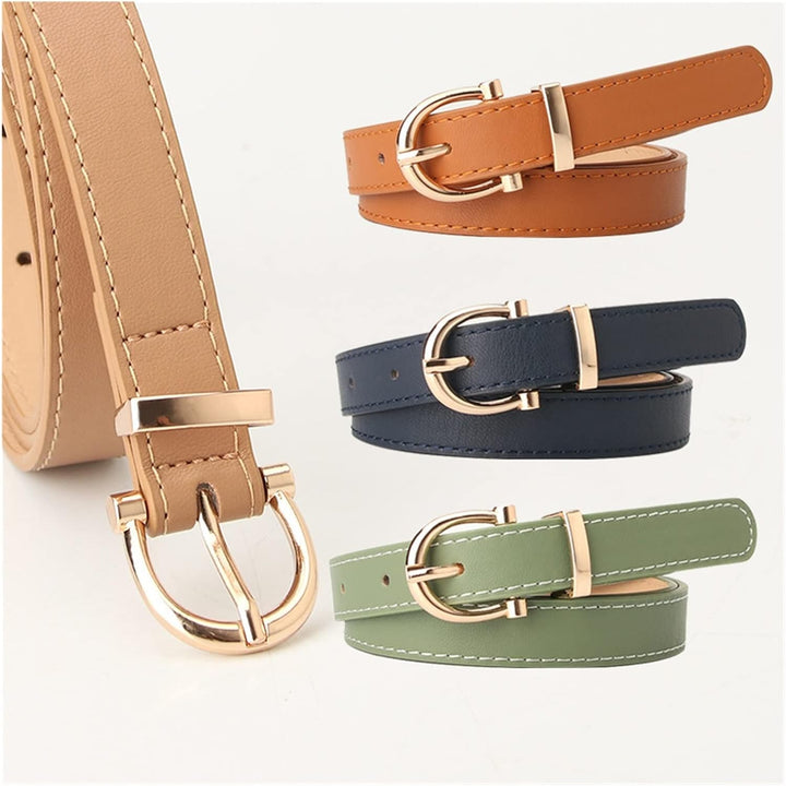 Simple Metal Buckle Belt | Sleek & Versatile-Black-State of Style